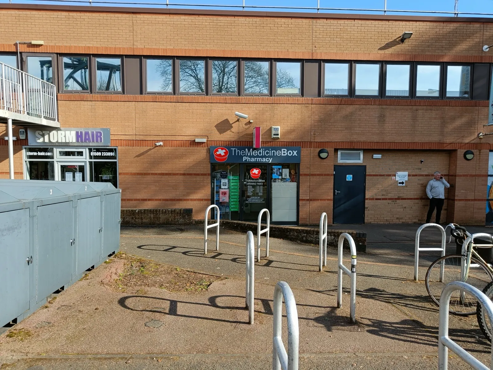 Pharmacy building entrance
