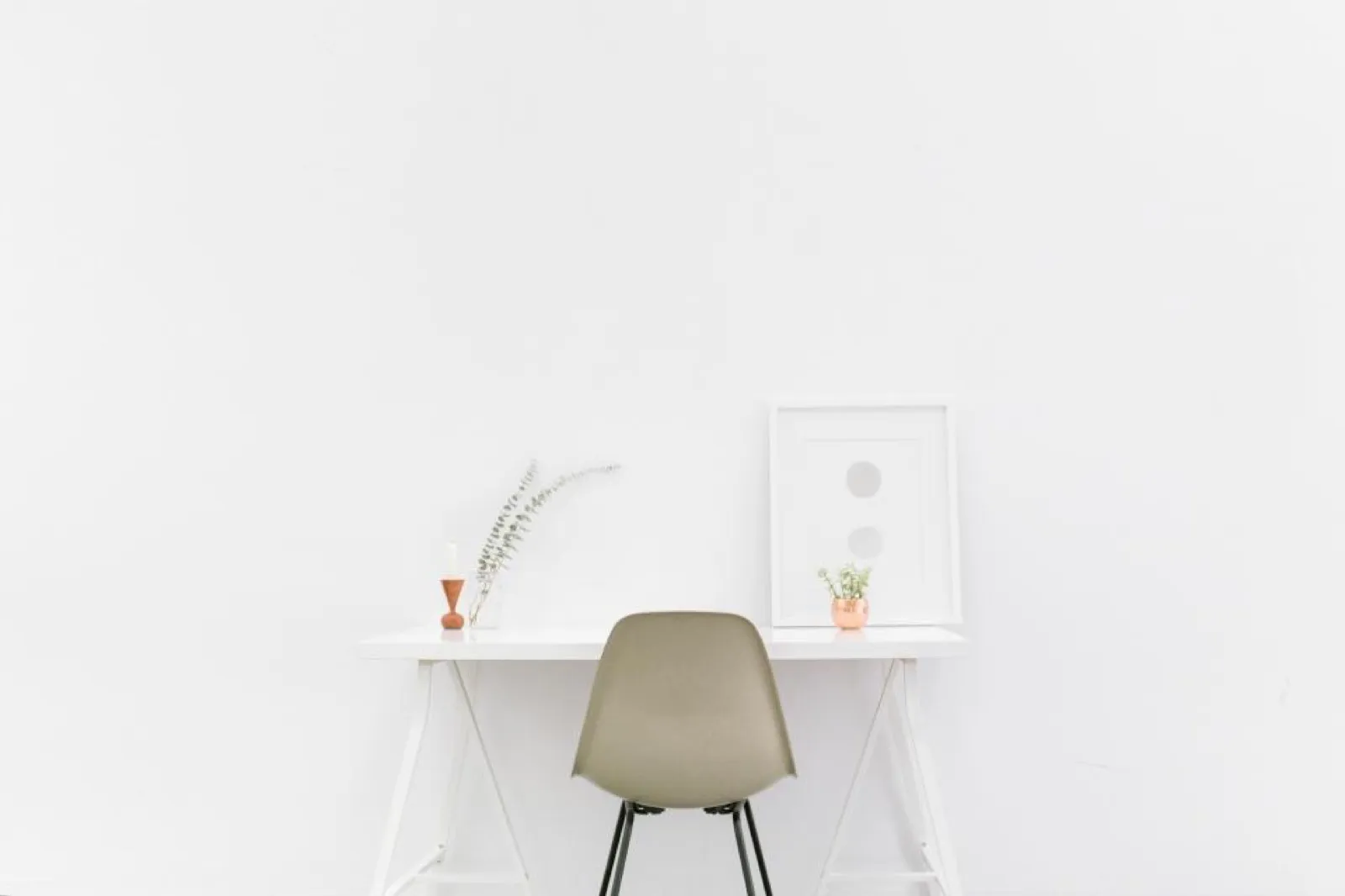Desks in a quiet office