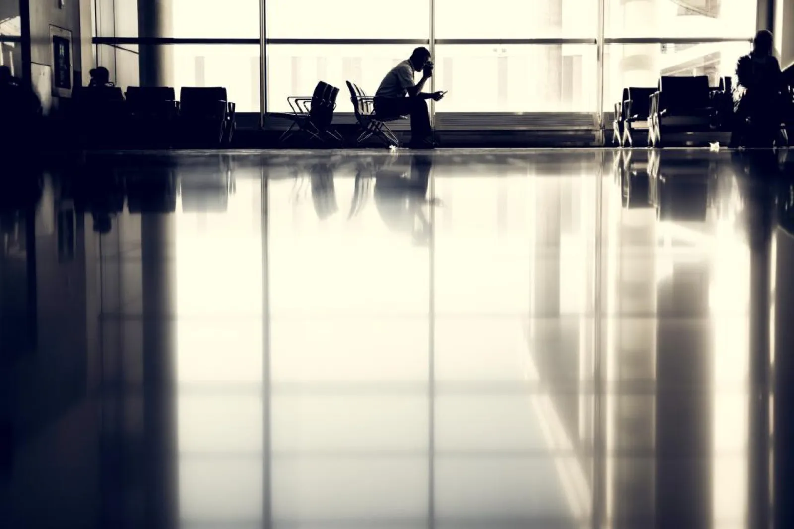 Airport immigration gates